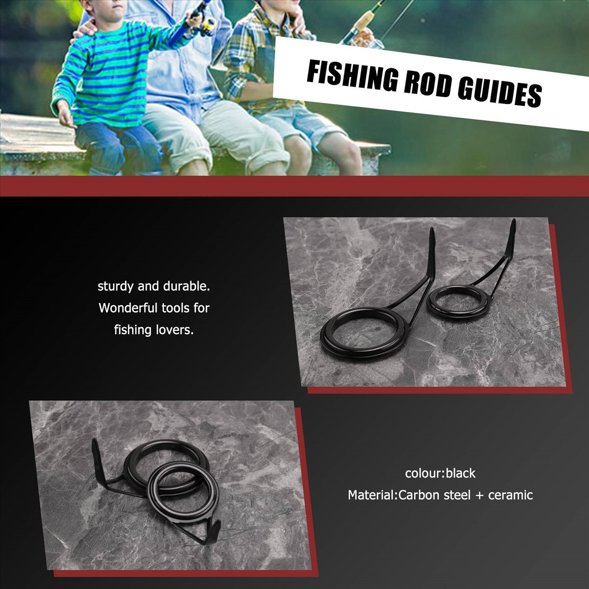 BARU 8 Pcs/Set Pemandu Joran P - Fishing ulasan dan harga