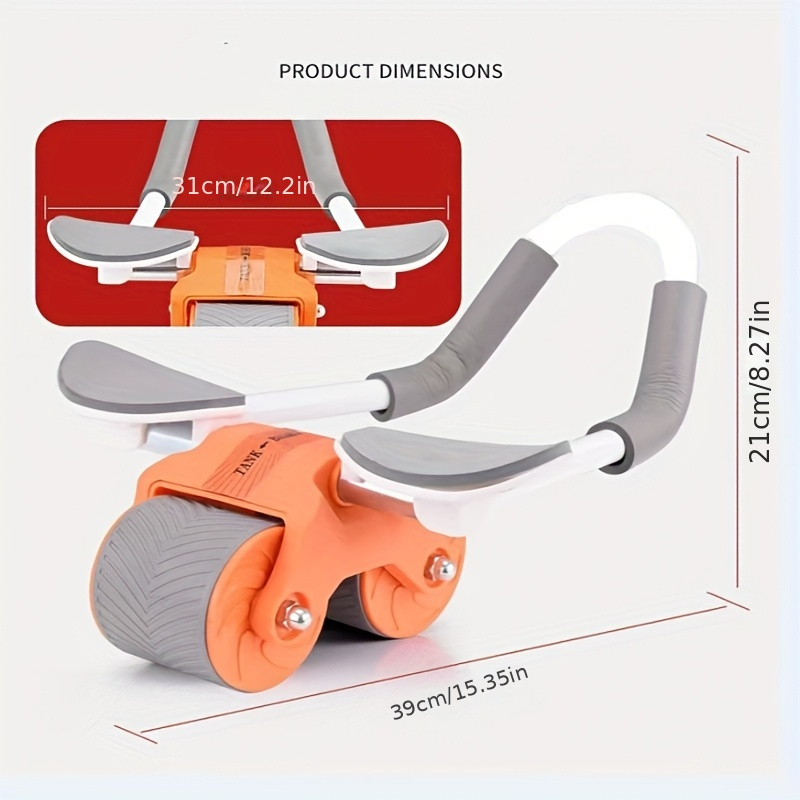 1 buah Roller Abs, Roller Abs  - Ab Roller Wheel With Elbow Support ulasan dan harga